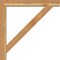 Ekena Millwork Traditional Block Rough Sawn Bracket w/ Offset Brace, Western Red Cedar, 6"W x 40"D x 40"H BKT0604X40X40TRA05RWR - alternate 3